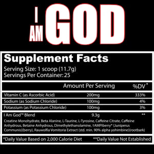 Insane Labz I Am God (25 Serv) Apple