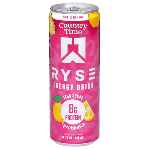 RYSE Ryse Energy + Protein Drink 12 Oz/12 Pack Country Time Pink Lemonade
