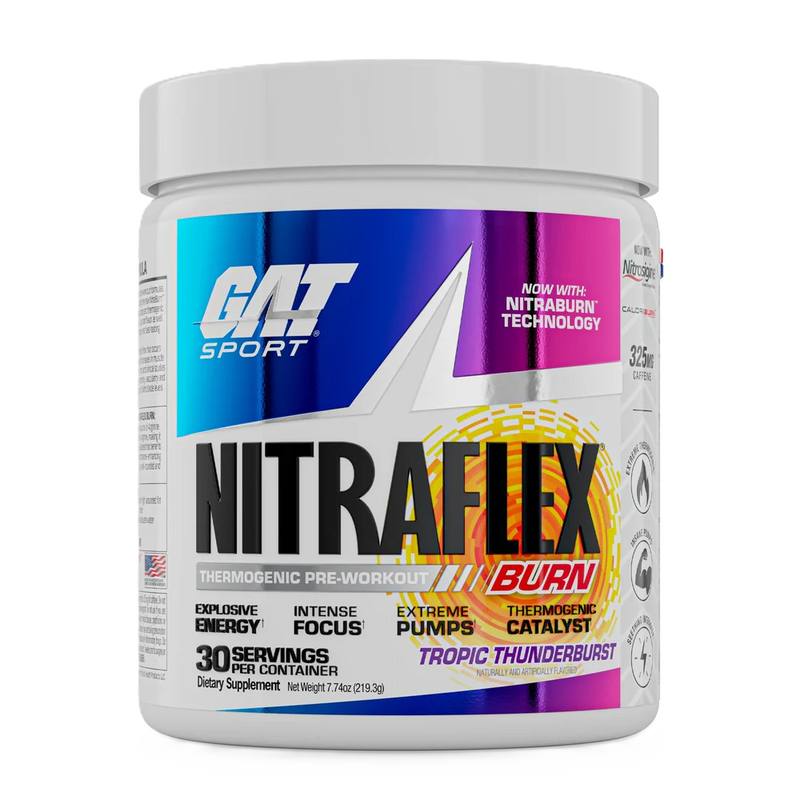 GAT SPORT Gat Sport Ga Nitraflex Burn 30 Servicios Fruit Punch Nuevo
