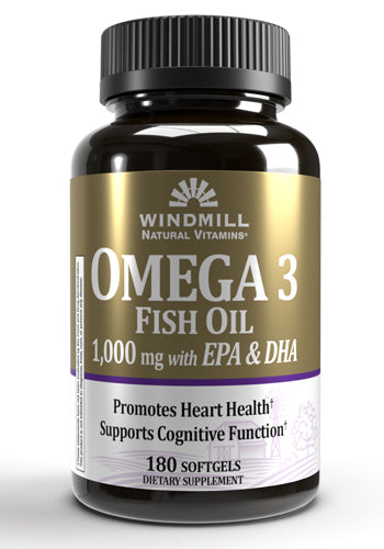 Windmill Health Products Omega Iii Epa + Dha 1000 Mg 180 Softgels