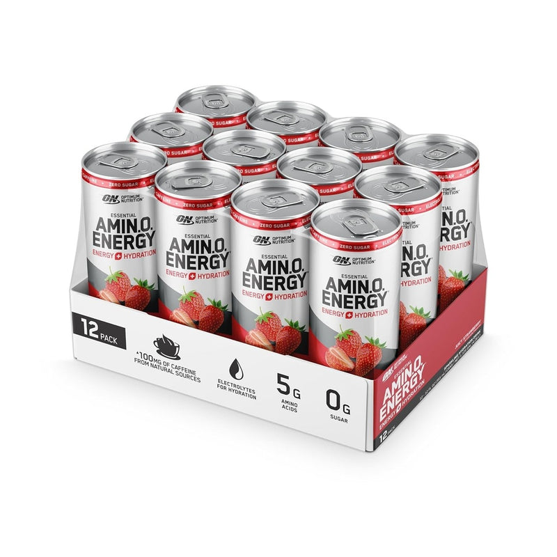 OPTIMUM NUTRITION Optimum Nutrition Amino Energy 355 ml 12 Pack Juicy Strawberry+ Electrolytes