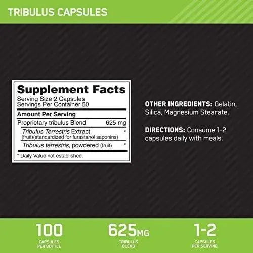 Optimum Nutrition – Tribulus 100 Cápsulas