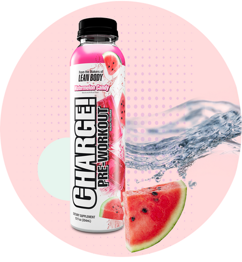 LABRADA Labrada La Lean Body Charge Preworkout 12 Oz 12 Bottle Watermelon Candy