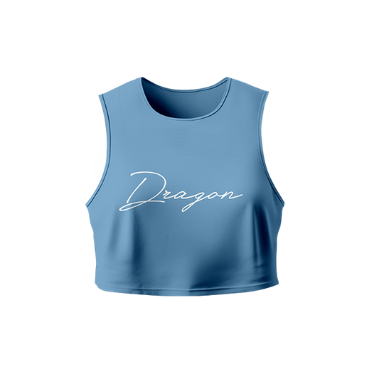 Dragon Pharma Miami Cropped Tank Aqua (S)