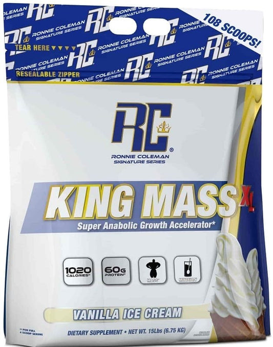 Ronnie Coleman King Mass Xl Cubeta 15 Lbs Vainilla Ice Cream