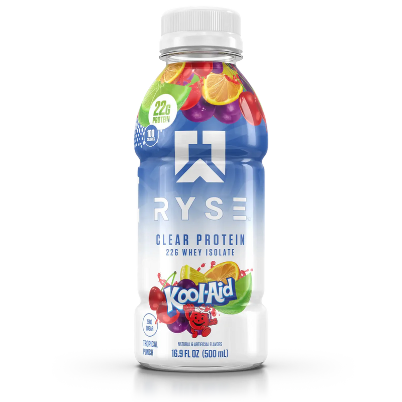 RYSE Ryse Clear Protein 20 Servicios Kool Aid Tropical Punch Nuevo