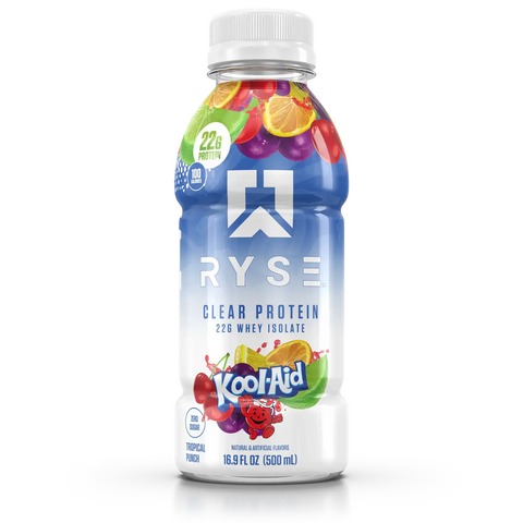 RYSE Ryse Clear Whey Isolate Rtd 12 Pack Koolaid Tropical Punch