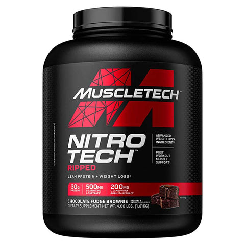Muscletech Nitro-tech Ripped 4 Lbs Chocolate Fudge Brownie