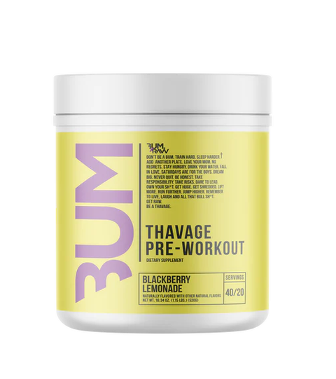 RAW Raw Cbum Thavage Pre-workout 40 Servicios Black Berry Lemonade