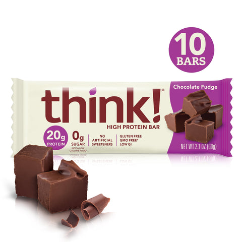 Think! High Protein 10 Bars Chocolate Fudge