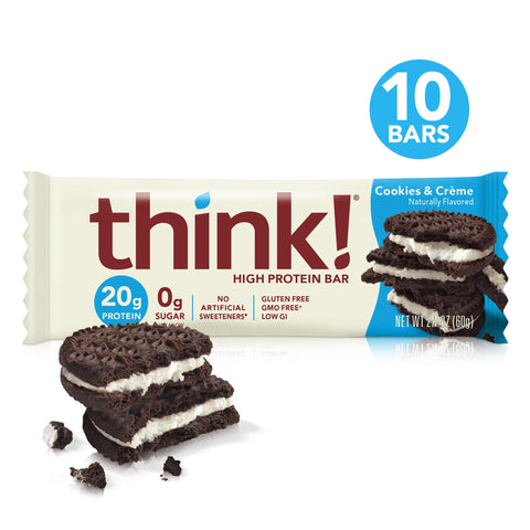 Think! High Protein 10 Bars Cookies & Cream