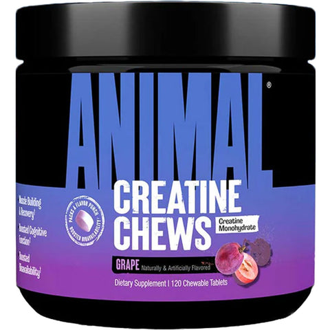 UNIVERSAL NUTRITION Universal Nutrition Universal Animal Chews Creatine 120 Tablets Grape