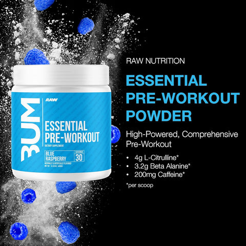 Core Essential Pre-workout 30 Servicios Blue Raspberry